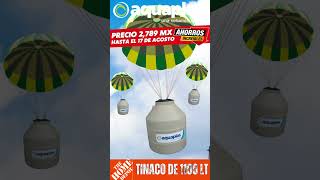 TINACOS DE 1100 LITROS AQUAPLAS DE VENTA EN HOME DEPOT PUBELA Y TLAXCALA [upl. by Gnep]