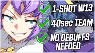 1SHOT WYVERN 13 with CLARISSA 40sec TEAM NO DEBUFFS NEEDED  Epic Seven [upl. by Lester115]