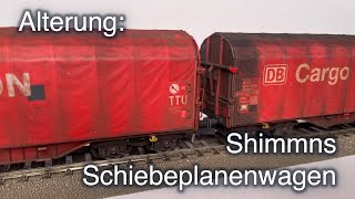 HowTo H0 Shimmns Schiebeplanenwagen patinieren [upl. by Shipley177]