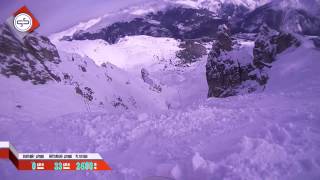 Meribel Grand Couloir Black off the edge [upl. by Gifford]