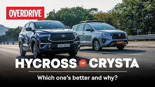 Toyota Innova Crysta or Hycross  which one’s better and why  OVERDRIVE [upl. by Twila810]