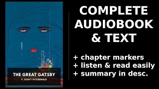 The Great Gatsby 💖 By F Scott Fitzgerald FULL Audiobook [upl. by Nerek]