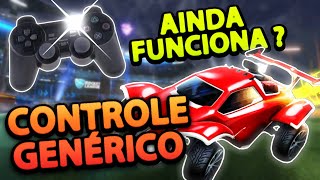 JOGANDO ROCKET LEAGUE NUM CONTROLE GENÉRICO [upl. by Freyah207]