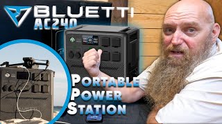 Bluetti AC240  Honest Review Best Portable Solar Generator Power Station For Camping amp RV [upl. by Enihpesoj]