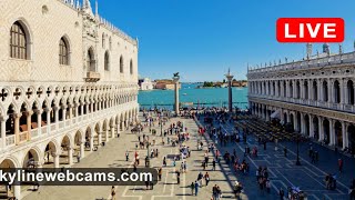 🔴 Live Webcam from Piazza San Marco  Venice [upl. by Nesyla]