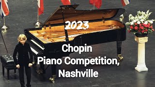 Chopin Piano Competition Nashville 2023 Elisey Mysin 1 prize [upl. by Anyaled]