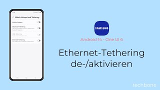 EthernetTethering aktivieren oder deaktivieren  Samsung Android 14  One UI 6 [upl. by Yalahs526]