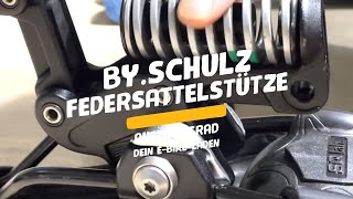 BYSCHULZ Federsattelstütze • Federelement wechseln leicht gemacht  auftragsradstore [upl. by Nylimaj35]