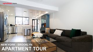 Bedford Stuyvesant Brooklyn New York  Furnished 3Bedroom Apartment Video Tour [upl. by Ellyn]