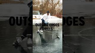 OUTSIDE EDGE DRILLS FOR BALANCE icehockey hockeycoach [upl. by Isawk]