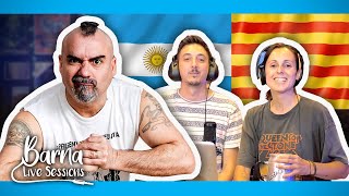 CATALANA Y ARGENTINO REACCIONAN A quotVERGÜENZAquot SKAP 🔥 barnalivesessions [upl. by Lord]