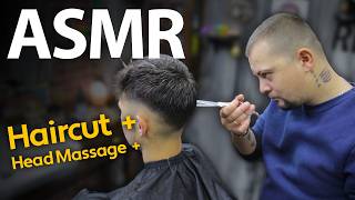 L O N G ASMR BARBER SHOP SESSION  Asmr Haircut And Asmr Head Massage For Sleep [upl. by Wane]