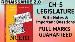 NCERT Class 11 Political Science CH5 LEGISLATURE With Notes amp Important Questions [upl. by Pasco]