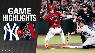 Yankees vs Dbacks Game Highlights 4224  MLB Highlights [upl. by Annoiek340]