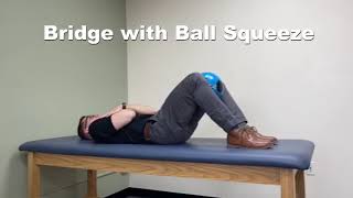 How to correctly perform a Glute Bridge with Ball Squeeze [upl. by Scrivings]