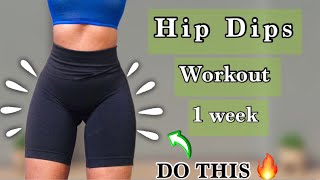 Hip Dips Workout  Side Booty Exercises How to get wider hips 10min [upl. by Nosnah]