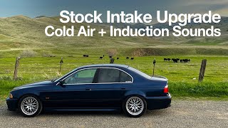 BMW E39 BUDGET Cold Air Intake  GOOD INDUCTION SOUNDS [upl. by Mikkanen]