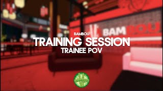 Bambou Training  Trainee POV Roblox [upl. by Trebor944]