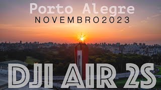 DRONE em Porto Alegre  QUASE NATAL 2023  DJI AIR 2S [upl. by Enixam]