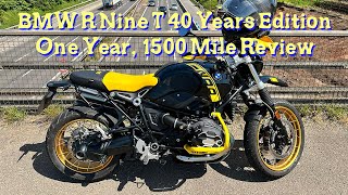 BMW R Nine T Urban GS  1500 Mile One Year Review [upl. by Ayrb373]