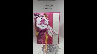 Epic celebration card using stampin up s SAB items 2018 [upl. by Earb]