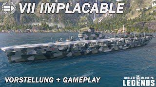 IMPLACABLE  Vorstellung und erstes Gameplay  World of Warships Legends [upl. by Detta]