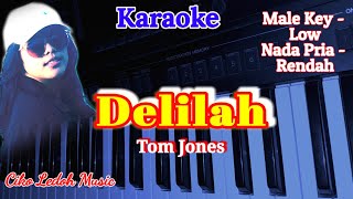 DELILAHTom JonesMale KeyLow ToneKARAOKE [upl. by Armbruster464]