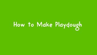 How to Make Playdough [upl. by Hayyim]