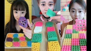 ASMR Satisfying Extra Crunchy Frozen Chocolate Eating Long Compilation No Talking New Years [upl. by Cj]