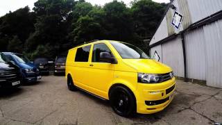 VW T5 140 Kombi Yellow With Tailgate Sportline Pack [upl. by Abeu]