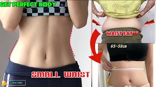 TOP EXERCISES FOR SMALL WAIST IN 10 DAY  GET Slim waist amp PERFECT ABS [upl. by Lesser659]