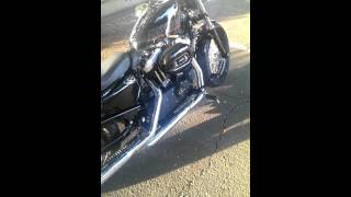 2013 Harley forty eight with cycle shack slipon [upl. by Jaan882]