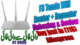 Tenda F3 Router amp repeater Unboxing amp Review Wifi to wifi Router [upl. by Kadner]