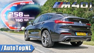 BMW X4 M40i 0258KMH ACCELERATION TOP SPEED amp SOUND by AutoTopNL [upl. by Bradwell]