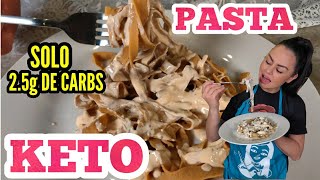 LA MEJOR PASTA KETO 🍝 The Best Keto Pasta Ever  SALSA ALFREDO  KETO KING RECIPE  low carb [upl. by Catharine]