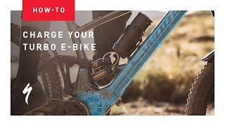 How to charge your Ebike  Specialized Turbo Ebike maintenance [upl. by Eelta]