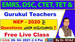 National Education Policy 2020 for EMRS DSC CTET TET amp Gurukul Teachers [upl. by Yslek]