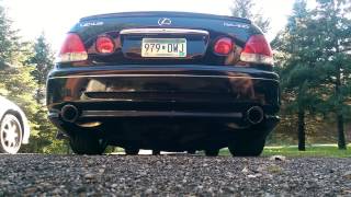 Lexus GS400 exhaust clip w Magnaflow [upl. by Usanis]