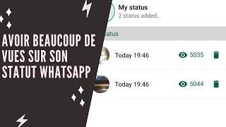 Comment créer des statuts WhatsApp avec beaucoup de vues [upl. by Ilrebmik839]