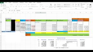 Autocorrelation by Hand autocorrelation in excel [upl. by Vittoria]