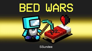 MINECRAFT BED WARS Mod in Among Us [upl. by Emmit]