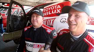 End of Day 1 of the TeamHiluxRallyRaid Nkomazi 400 [upl. by Arsuy]