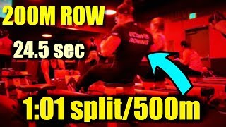 My 200m Row Technique 101 split500m  ANALYSIS [upl. by Natalia146]