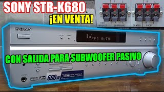 Amplificador Receiver SONY STRK680 con salida para subwoofer pasivo vendido [upl. by Cedric]