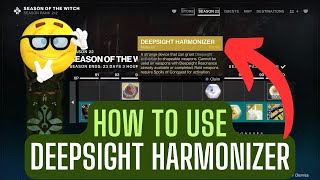 How to use DEEPSIGHT HARMONIZER  weapon pattern extraction  weapon shaping  Destiny 2 [upl. by Skylar472]