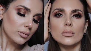 GOLD BRONZE MAKEUP TUTORIAL  ALI ANDREEA [upl. by Glynas]