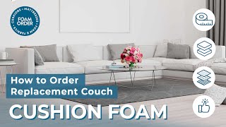 how to order replacement couch cushion foam [upl. by Atiekahs556]