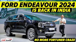 2024 Ford Endeavour India Launch  Toyota Fortuner Rival  Return of Ford Confirmed  Ford Everest [upl. by Sirej]