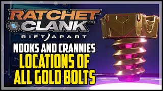 Ratchet amp Clank Rift Apart All Gold Bolt Locations Nooks and Crannies Trophy [upl. by Kassi]