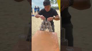 Cup Stack Relay Team Building Game [upl. by Nivlag]